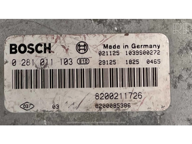 Řídící jednotka 8200085386, 8200211726 Renault Laguna II 2002