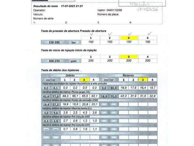 Форсунка 445110299 Alfa Romeo Giulietta для дизельного двигателя 2