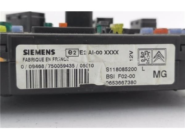 Модуль управления BSM 9653667380, S118085200L Citroen C2