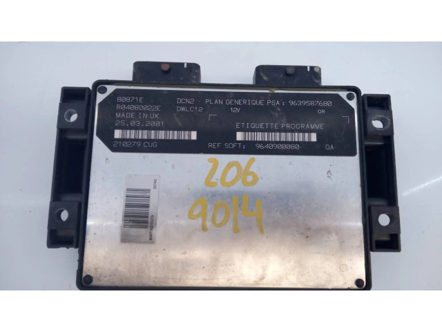 Блок управления двигателя R04080022E, 9640900080 Peugeot 206