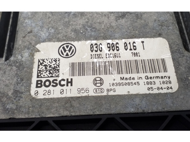 Блок управления двигателем Блок управления 03G906016T, 0281011956 Volkswagen Golf Plus