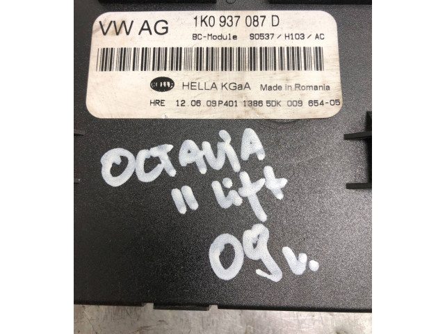 Блок комфорта 1K0937087D Skoda Octavia Mk2 (1Z)