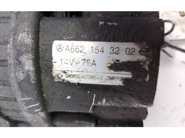 Генератор A6621543202 SsangYong Korando