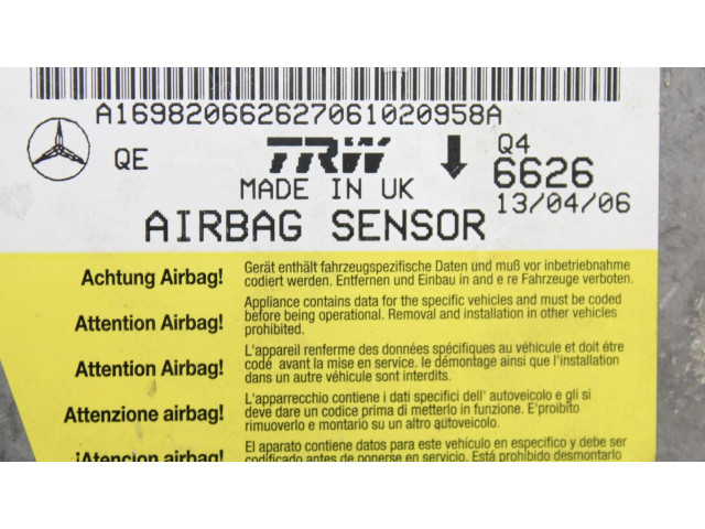Блок подушек безопасности A1698206626 Mercedes-Benz A W169