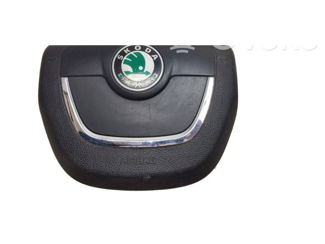 Подушка безопасности водителя 1Z0880201AH Skoda Octavia Mk2 (1Z)