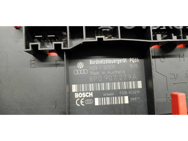 Pojistková skříňka Řídící jednotka BSM 8P0907279A, F005V00219 Audi A3 S3 8L 2003