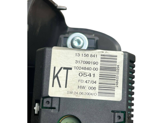 Дисплей 317099190, 102484000 Opel Combo C