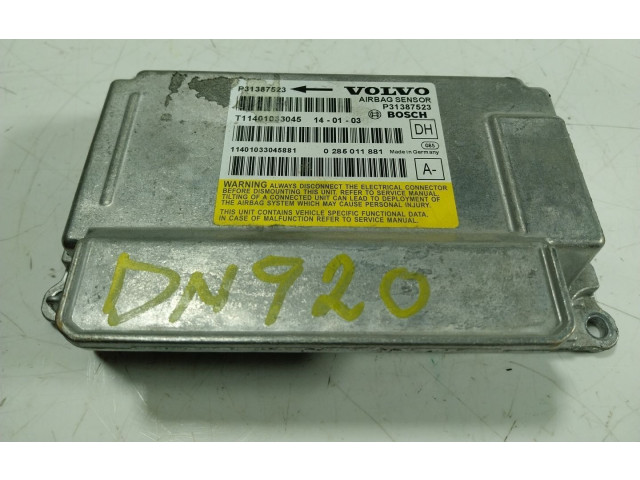 Блок подушек безопасности 31658440, 31387523   Volvo V60