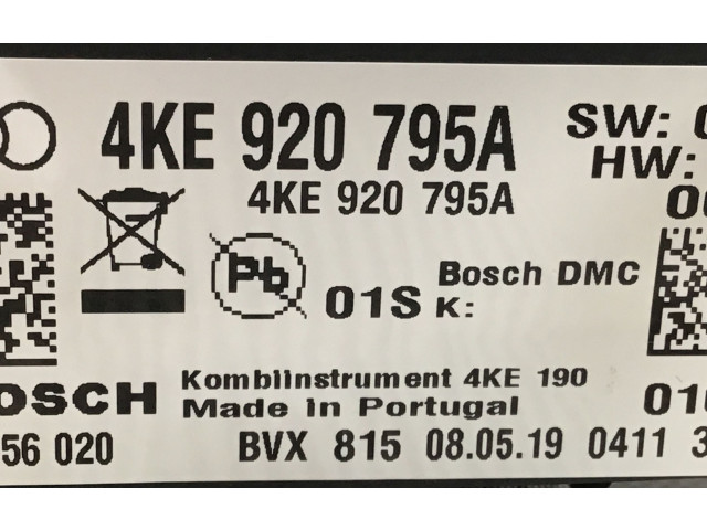 Панель приборов 4KE920795A Audi e-tron