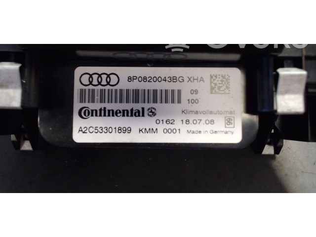 Блок управления климат-контролем 8P0820043BG Audi A3 S3 8P