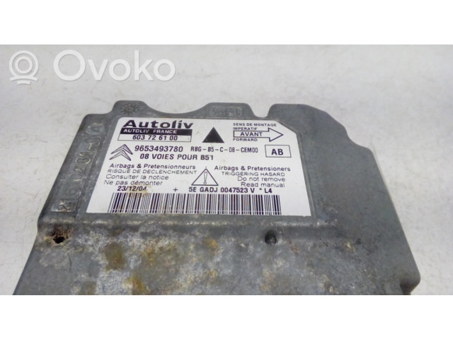 Блок подушек безопасности 603726100, 9653493780   Citroen C4 I