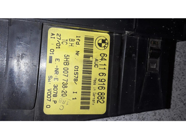 Блок управления климат-контролем 64116916882, 6916882   BMW 3 E46