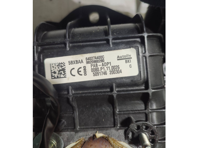 Подушка безопасности пассажира 9820860280   Peugeot 2008 II