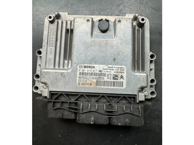 Блок управления двигателя 0281019817, 9666729580   Peugeot Partner