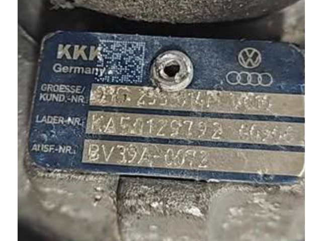  Турбина Skoda Octavia Mk2 (1Z)  BV39A0072, KA50129792A   для двигателя BLS      