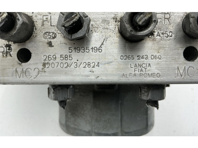 Блок АБС 71772427, 0265243060 Lancia Ypsilon - года