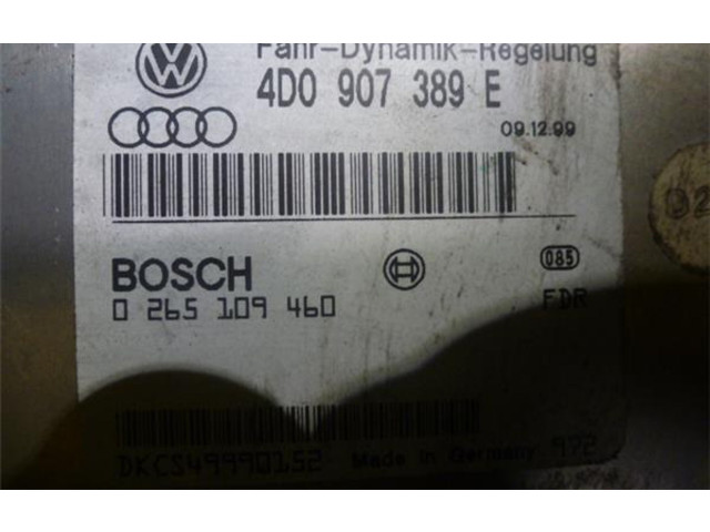 Блок управления АБС 4D0907389E, 265109460   Audi A8 S8 D2 4D