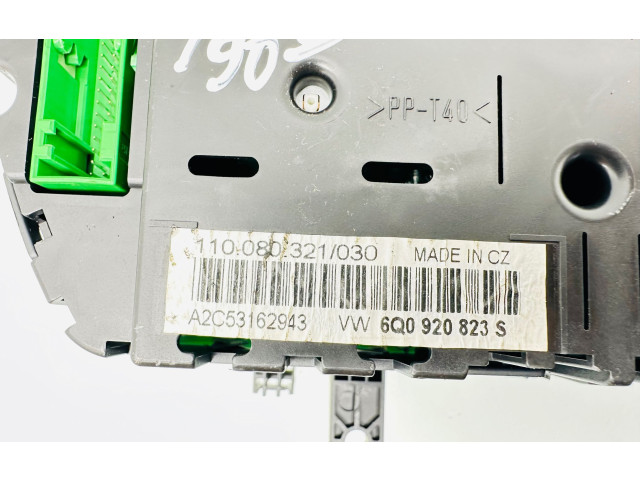 Přístrojová deska Volkswagen Cross Polo 2007 6Q0920823S, A2C53162943