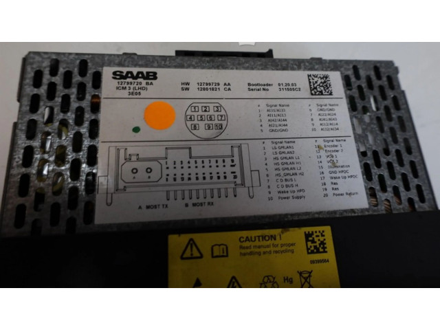 Дисплей 12799720, 12799720 Saab 9-3 Ver2