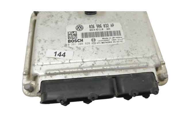 Блок управления двигателя 036906032AP, 0261208828 Skoda Octavia Mk2 (1Z)