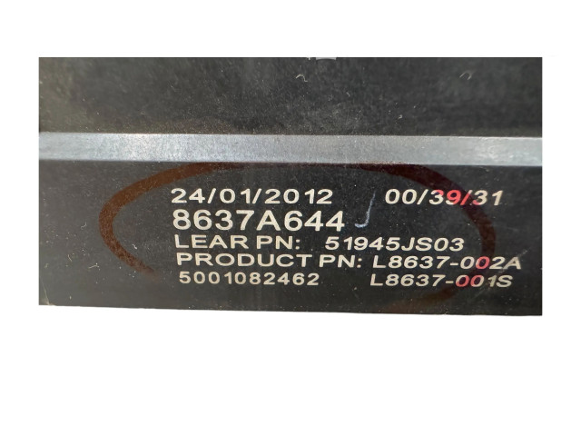 Блок предохранителей 8637A644, L8637002A Mitsubishi ASX