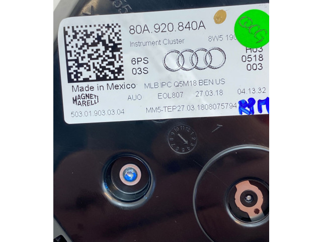 Панель приборов 80A920840A, 503019030304 Audi Q5 SQ5