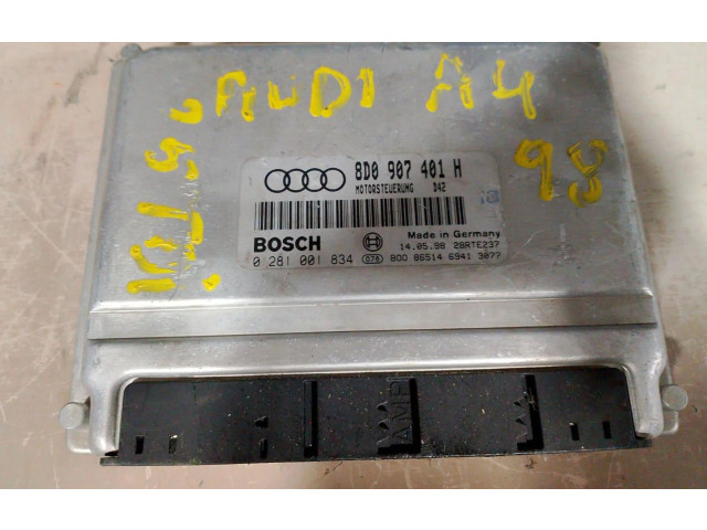 Блок управления двигателем Блок управления 0281001834 Audi A4 S4 B5 8D