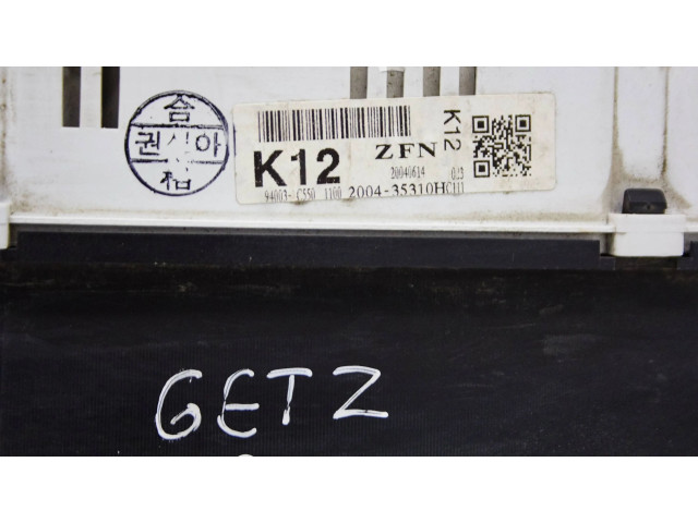 Панель приборов 940031c550 Hyundai Getz