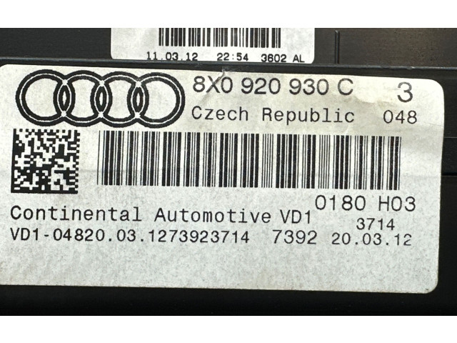 Панель приборов 8X0920930C Audi A1