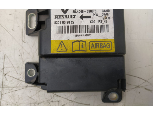 Блок подушек безопасности 8201002829 Dacia Sandero