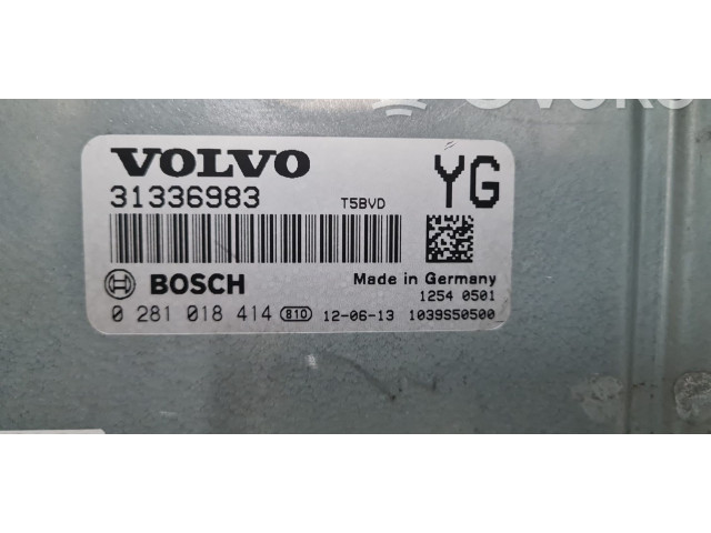 Блок управления двигателя 31336983, 0281018414 Volvo V70