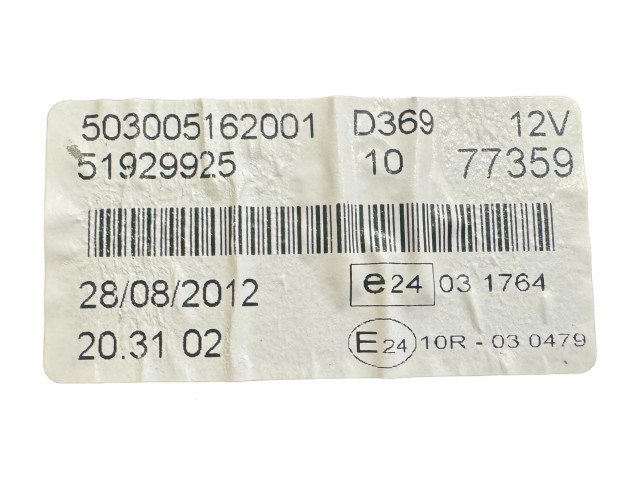 Панель приборов 503005162001, 51929925 Opel Combo D