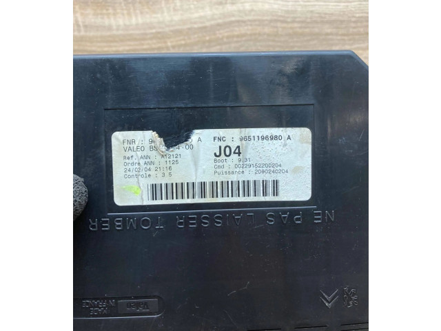 Блок комфорта 9651196980A Peugeot 307