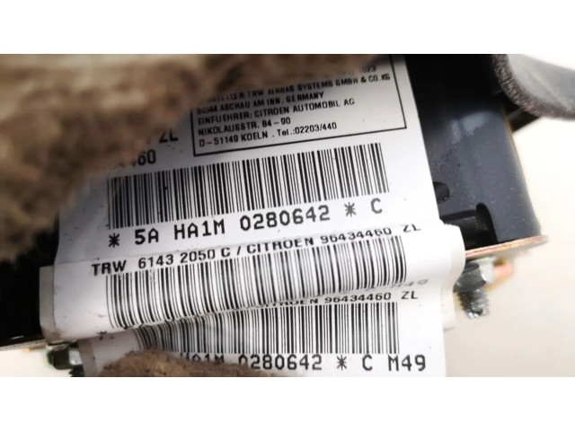 Подушка безопасности водителя 96434460zl Citroen Berlingo