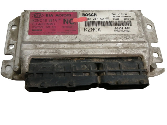 Блок управления двигателя 0261207734   KIA Shuma