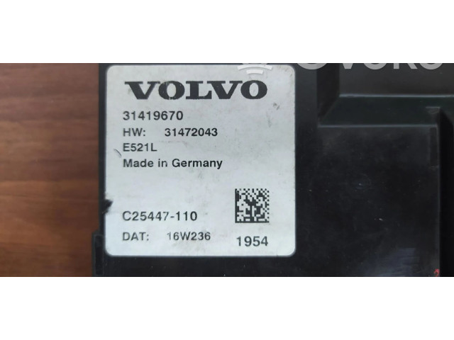 Блок управления двигателя     31419670    Volvo XC90 