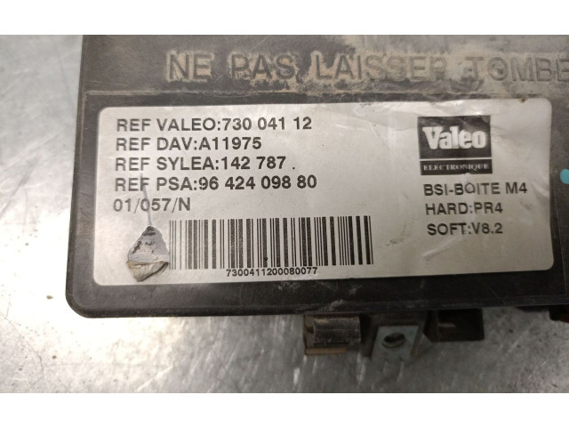 Pojistková skříňka Řídící jednotka BSM 9642409880, 73004112VALEO   Citroen Berlingo 2001