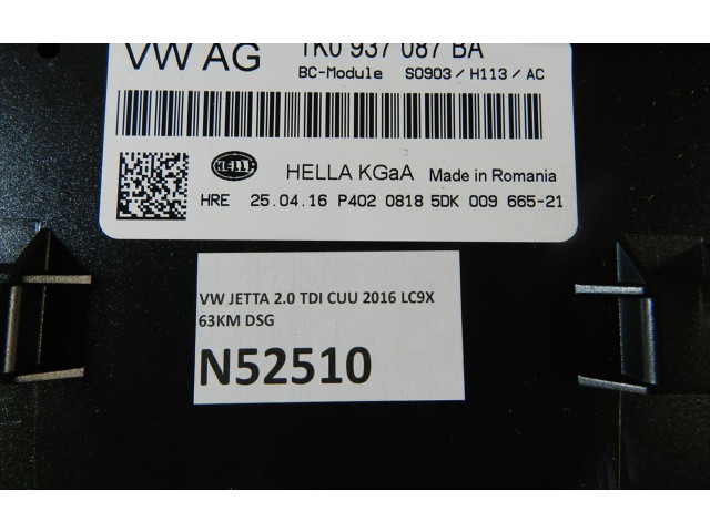 Блок комфорта 1K0937087BA   Volkswagen Jetta VI   