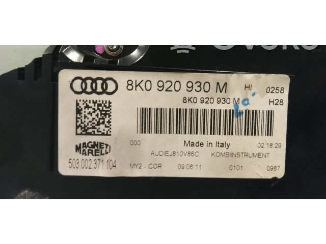 Přístrojová deska Audi A4 S4 B8 8K 2011 8K0920930M, 8K0920930MX