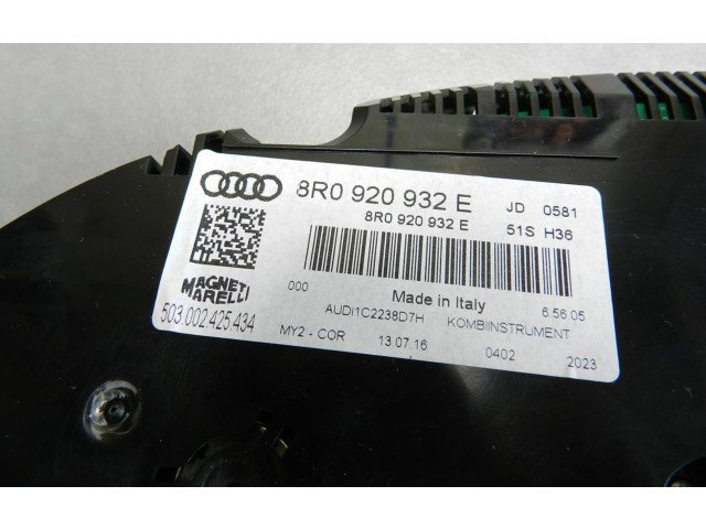Панель приборов 8R0920932E Audi Q5 SQ5