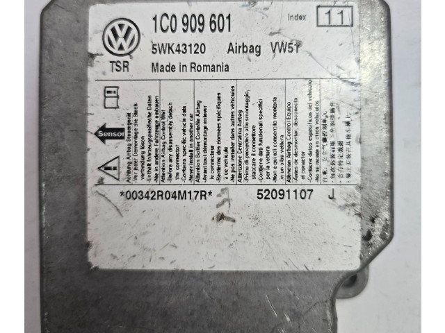 Блок подушек безопасности 1C0909601, 52091107 Skoda Octavia Mk2 (1Z)