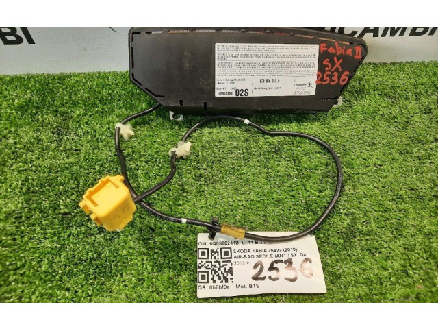 Подушка безопасности водителя 6Q0880241B, 6Q0880241B   Skoda Fabia Mk2 (5J)