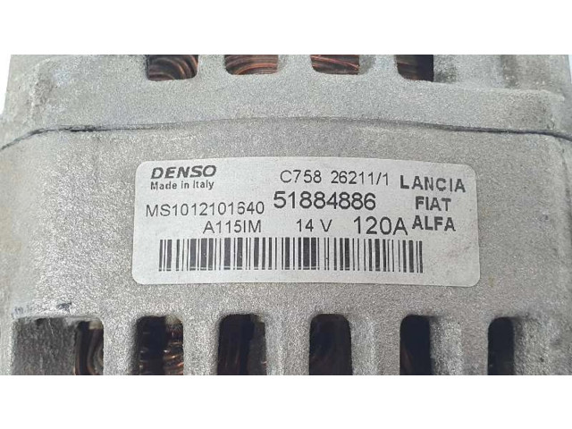 Генератор 51884886, 120AH   Alfa Romeo Giulietta 2.0     