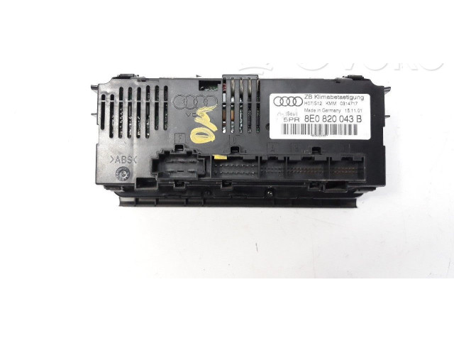 Блок управления климат-контролем 8E0820043B Audi A4 Allroad