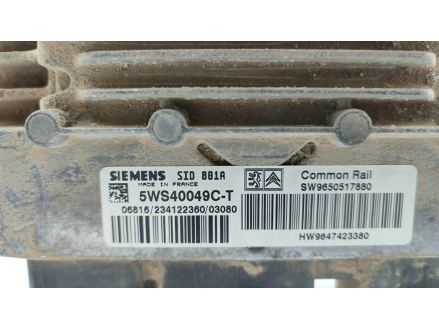 Řídící jednotka 5WS40049CT Citroen Berlingo 1963