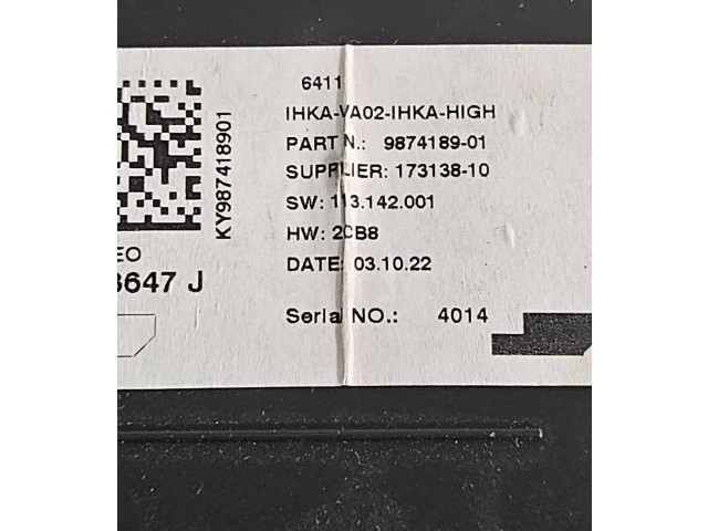 Модуль блока управления кондиционером 9874189, 17313810   Mini One - Cooper F56 F55