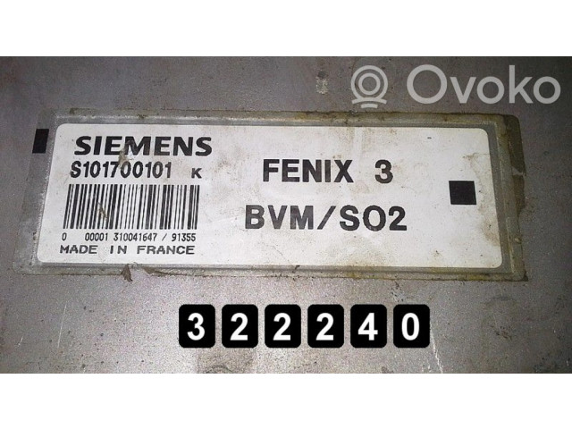 Блок управления двигателя S101700101K   Citroen XM