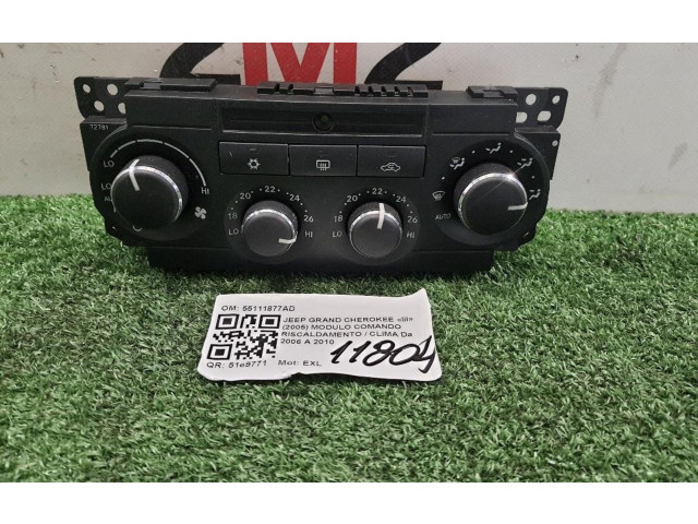 Блок управления климат-контролем 55111907AA, 55111907AA Jeep Grand Cherokee (WK)
