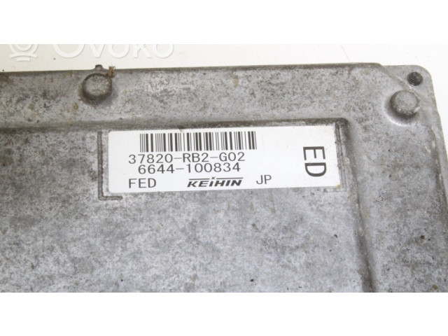 Блок управления двигателя 37820RB2G02   Honda Jazz