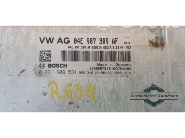 Блок управления двигателем Блок управления 0261S09531, 04E907309AF Skoda Fabia Mk3 (NJ)